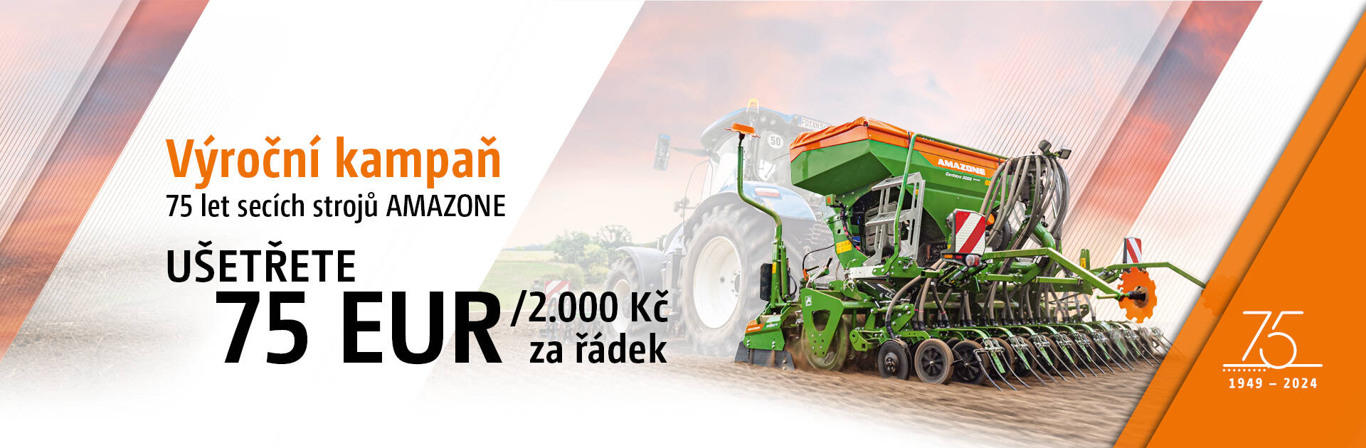 AMAZONE nabízí slevu k výročí