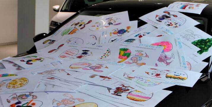 Velikonoční malování dětí z Hustopečských mateřských škol