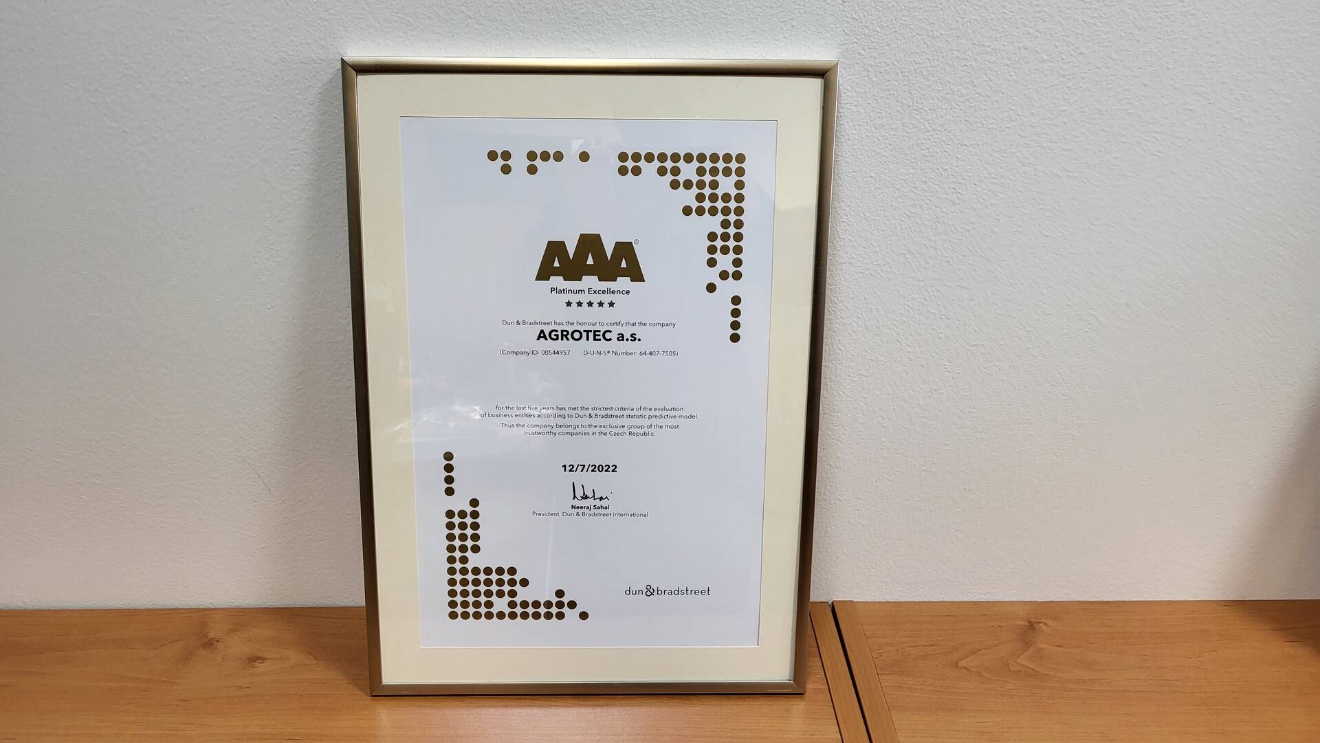 AGROTEC Group je na špici mezi finančně stabilními firmami    