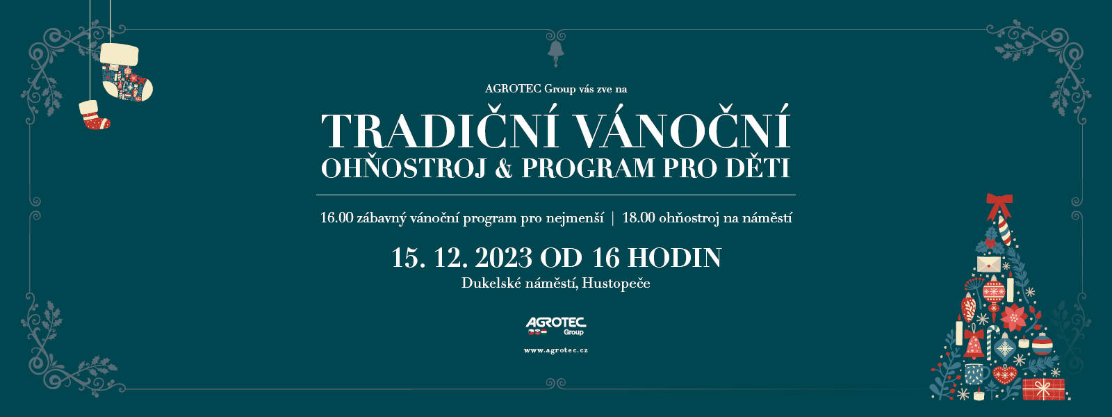 Hustopeče čeká ohňostroj a Vánoce s dinosaury